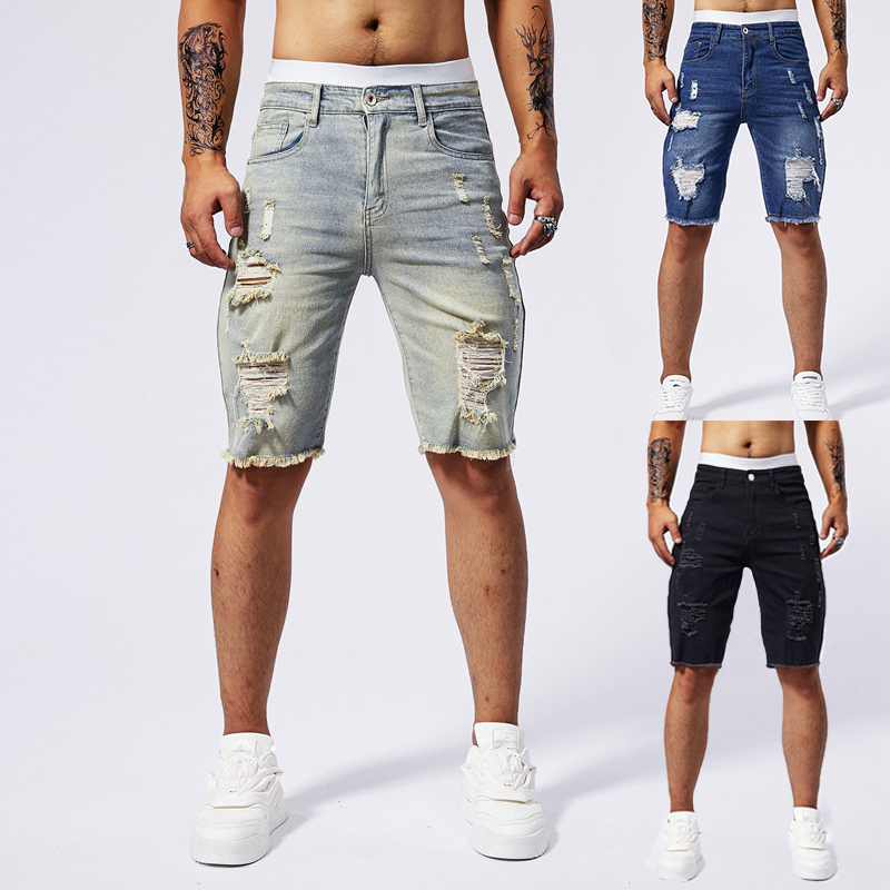 2025 Summer New Men's Ripped D - Streetwear Brand avis et prix